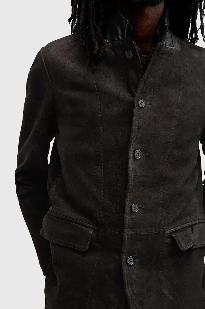 Chaqueta de cuero ALLSAINTS SURVEY LTHR BLAZER