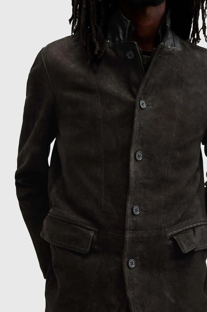 Chaqueta de cuero ALLSAINTS SURVEY LTHR BLAZER