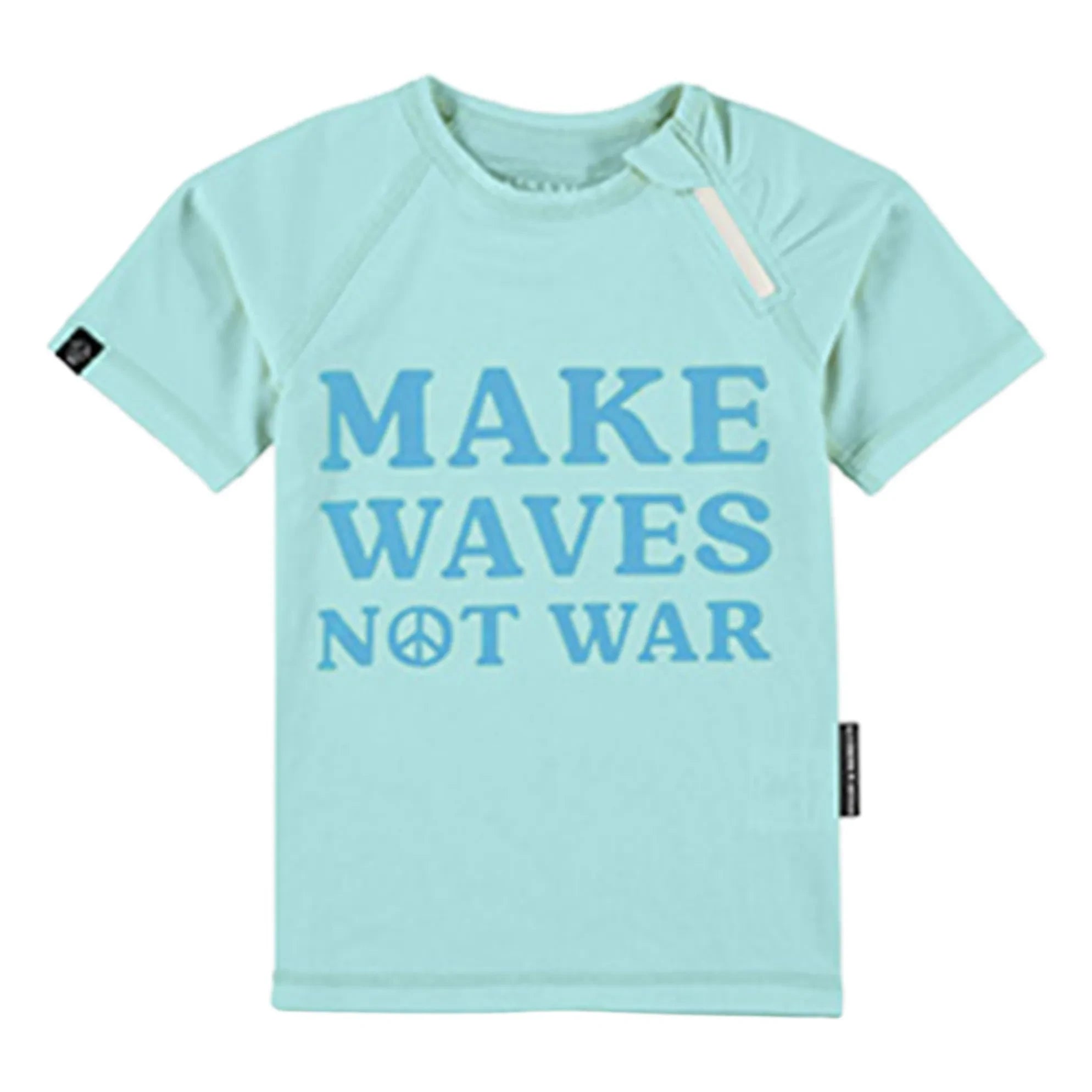 Beach & Bandits - Camiseta anti-UV Makes Waves Fibras recicladas | Azul claro