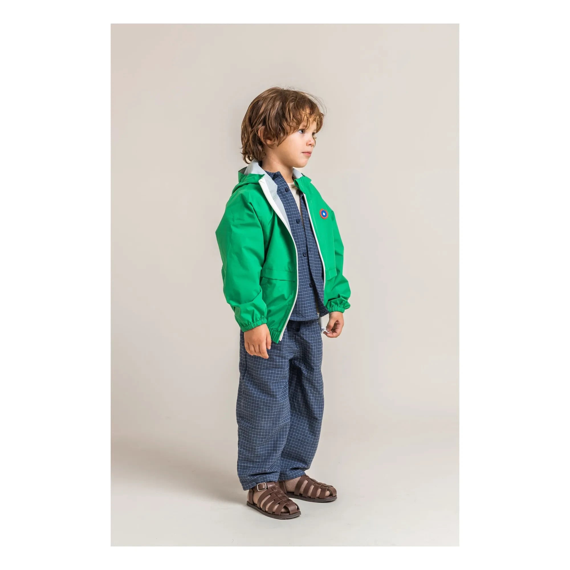 Chaqueta cortavientos Flotte - Bastille impermeable de fibra reciclada | Verde