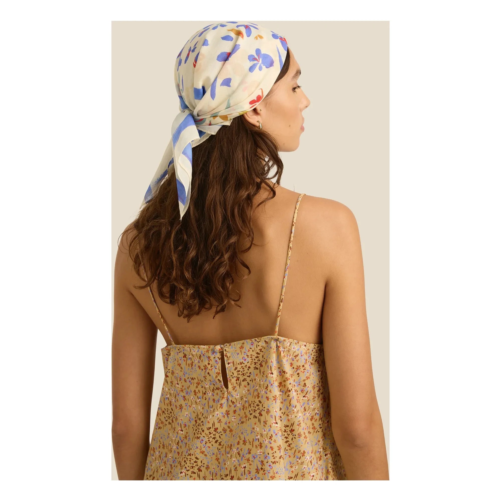 Soleil Soleil - Pañuelo de algodón orgánico Posy | Beige
