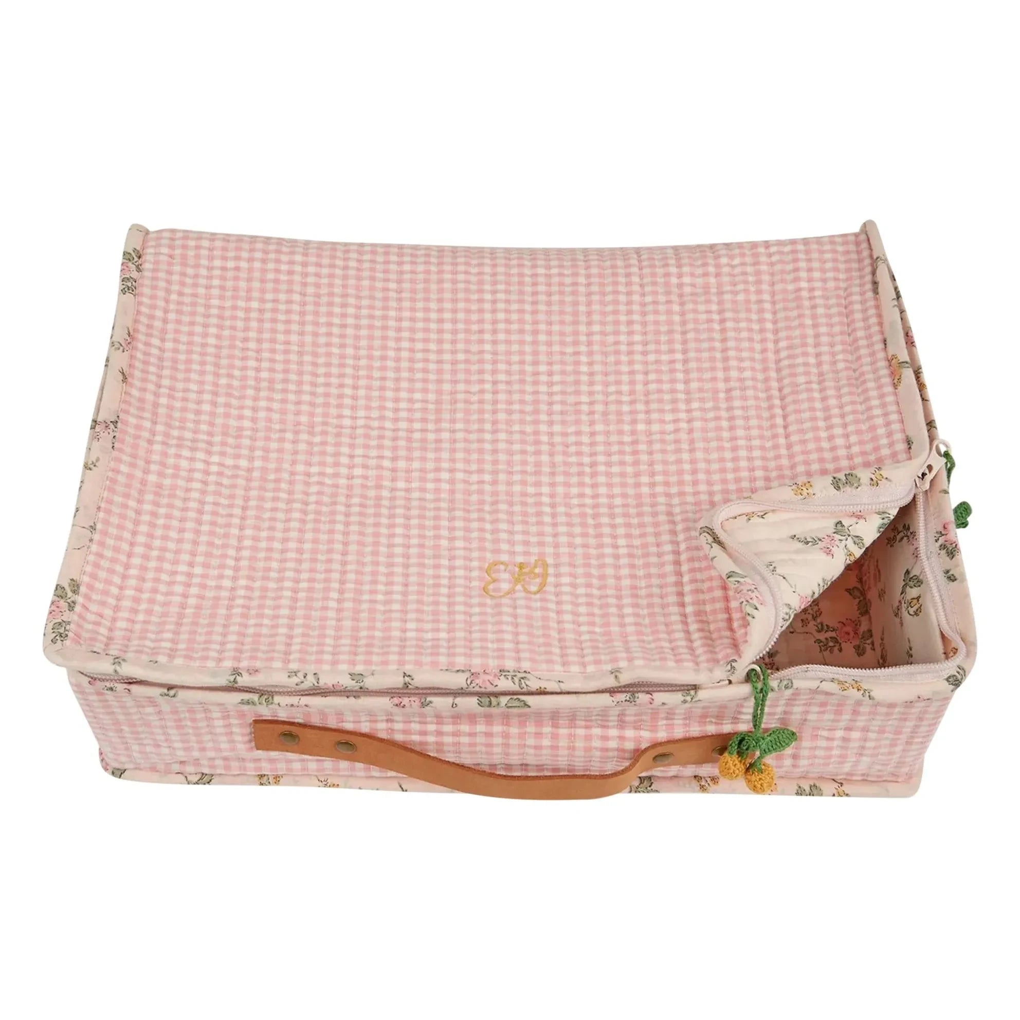 Emile et Ida - Bolsa de almacenamiento Grande Vichy | Rosa