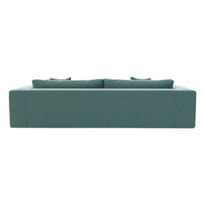 Panac Edition - Sofá de 3 plazas Bellechasse, terciopelo crudo - 245 cm | Azul Marino