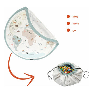Play and Go - Noomad Bolsa / Alfombra de Juego - Mapa del Mundo