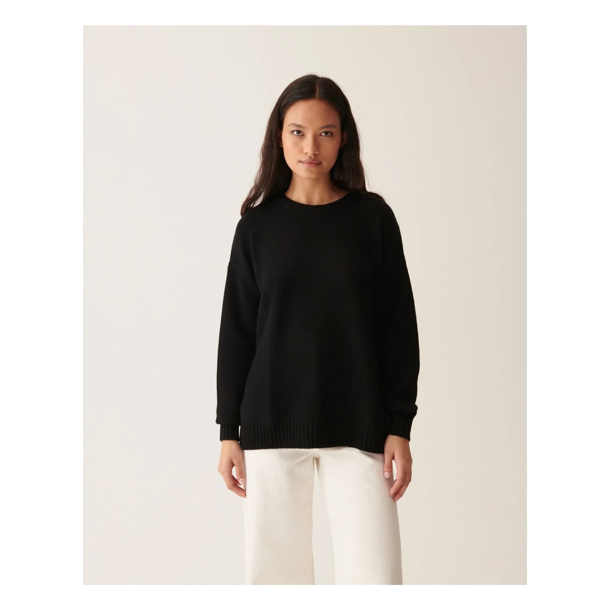 Bompard - Jersey de cachemira de cuello redondo | Negro