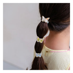 Mimi & Lula - Set de 6 Pinzas de Pelo con Flores | Azul Claro