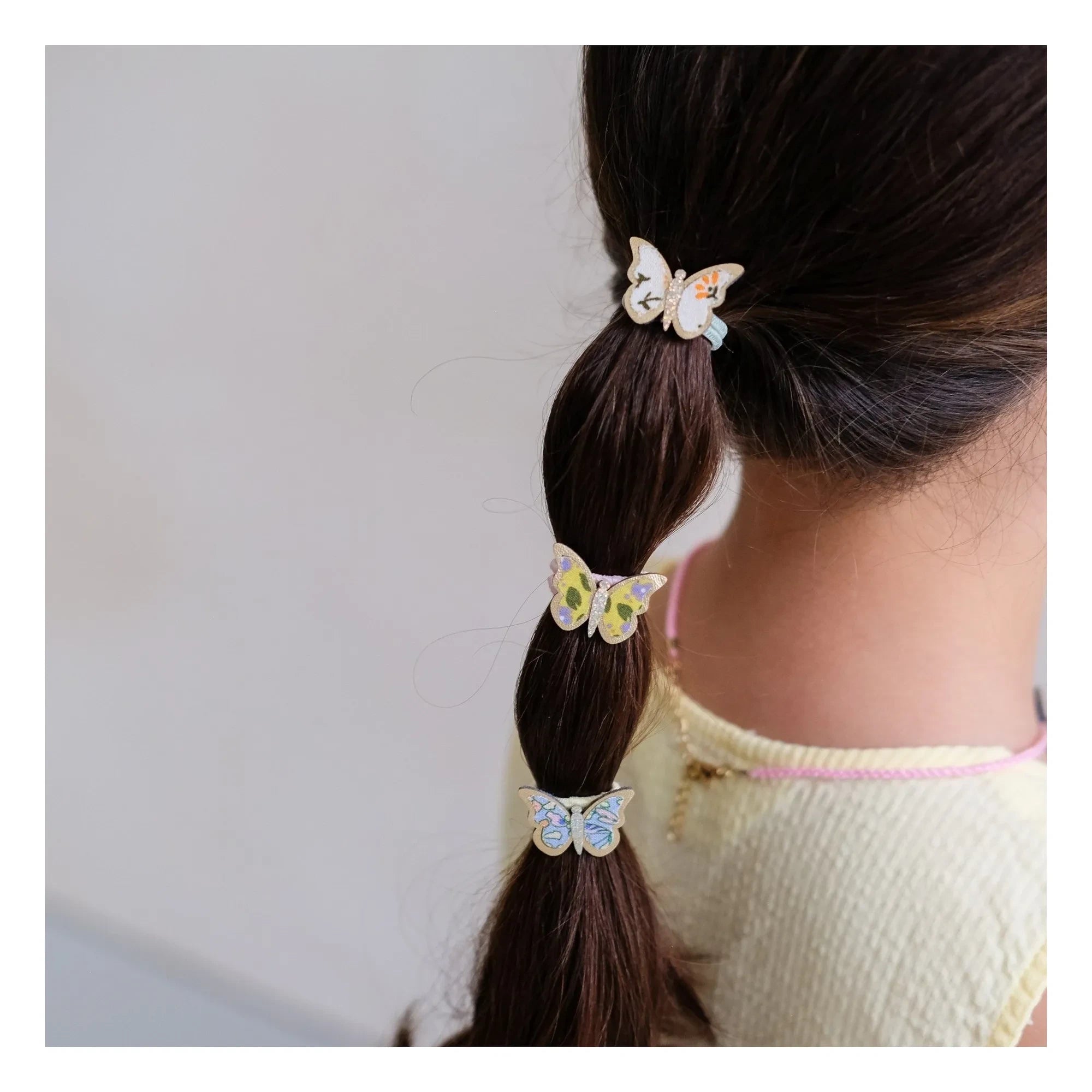 Mimi & Lula - Set de 6 Pinzas de Pelo con Flores | Azul Claro