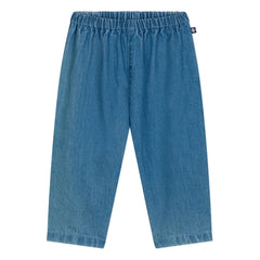Petit Bateau - Pantalón sarouel de denim ligero | Azul vaquero