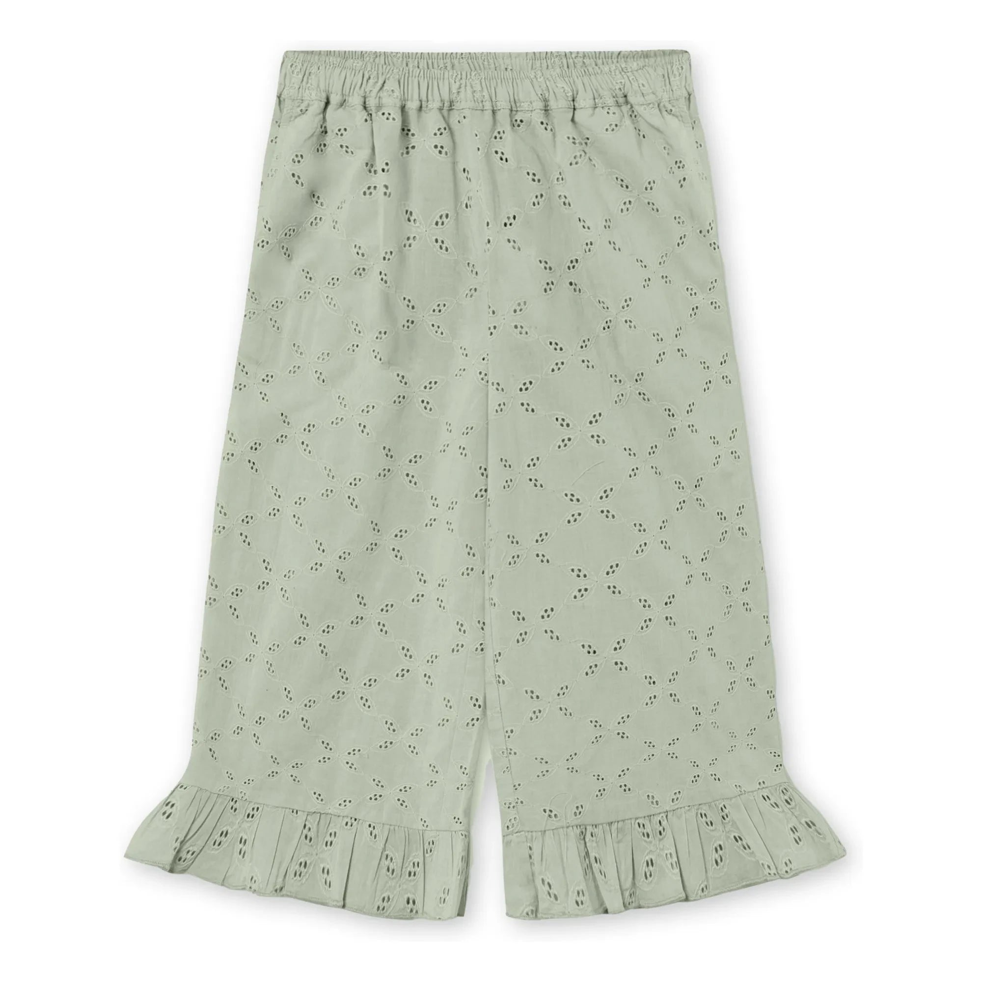 Fliink - Pantalones Bordados Harper | Gris claro