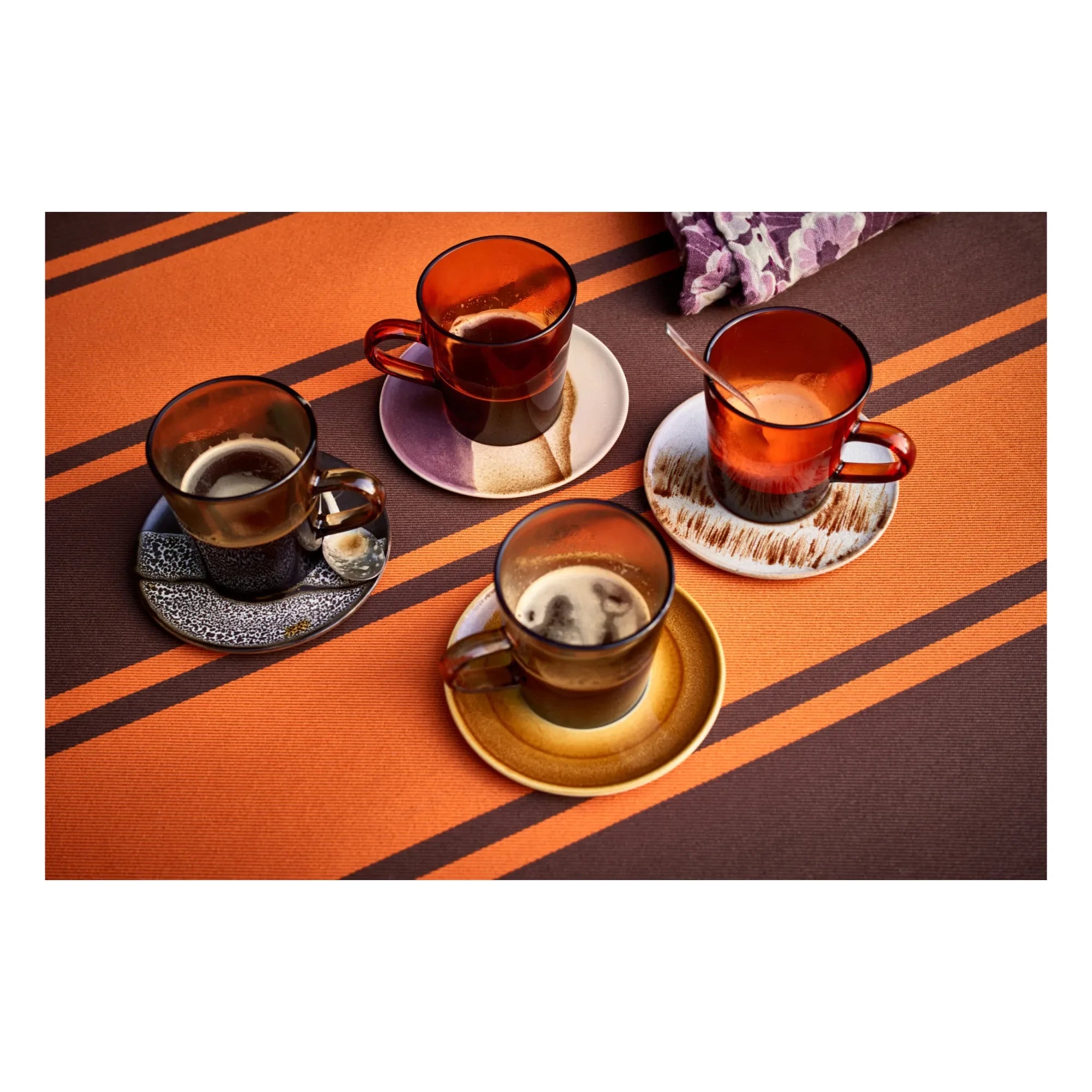 HKliving - Platos de los 70 - Set de 4