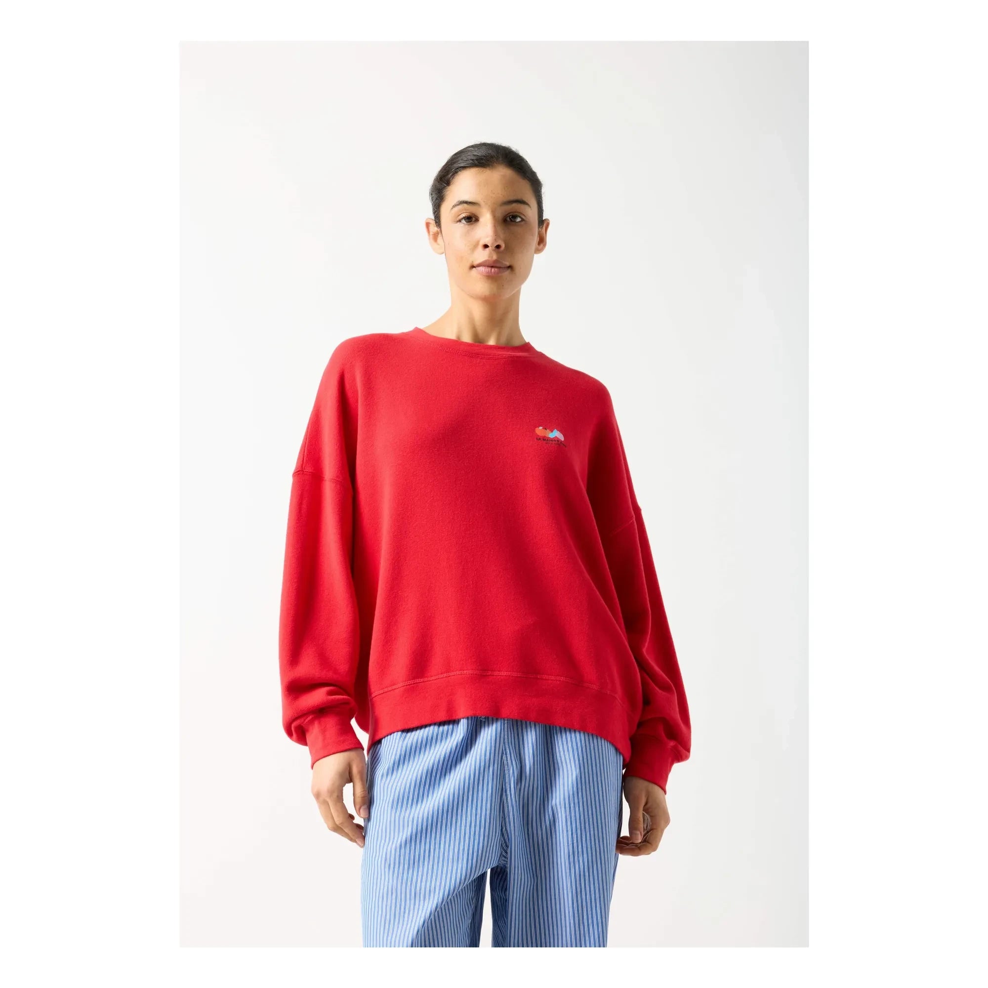 American Vintage - Sudadera de algodón Atubay | Rojo tomate