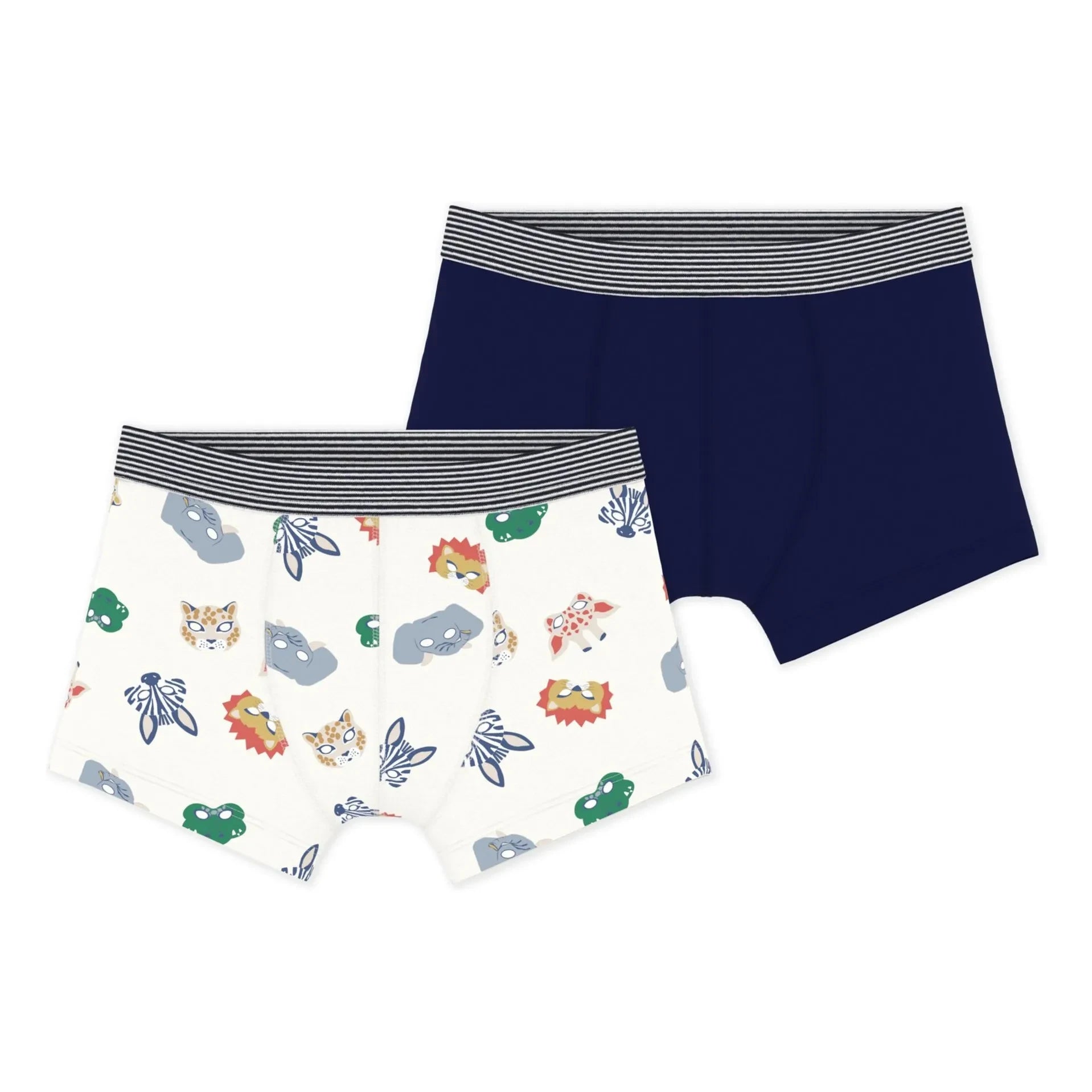 Petit Bateau - Bóxers azules 2 unidades