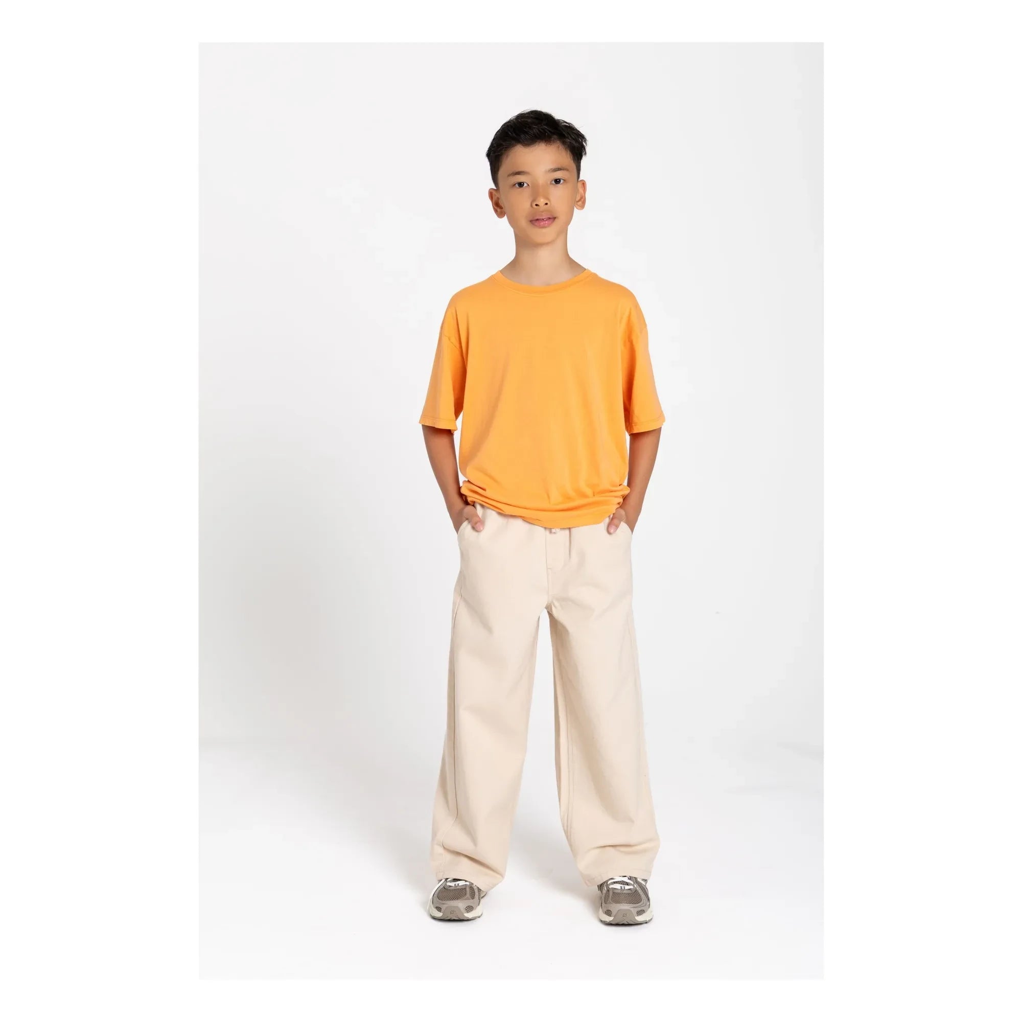 Smallable Kid - Camiseta de algodón orgánico Nils | Naranja