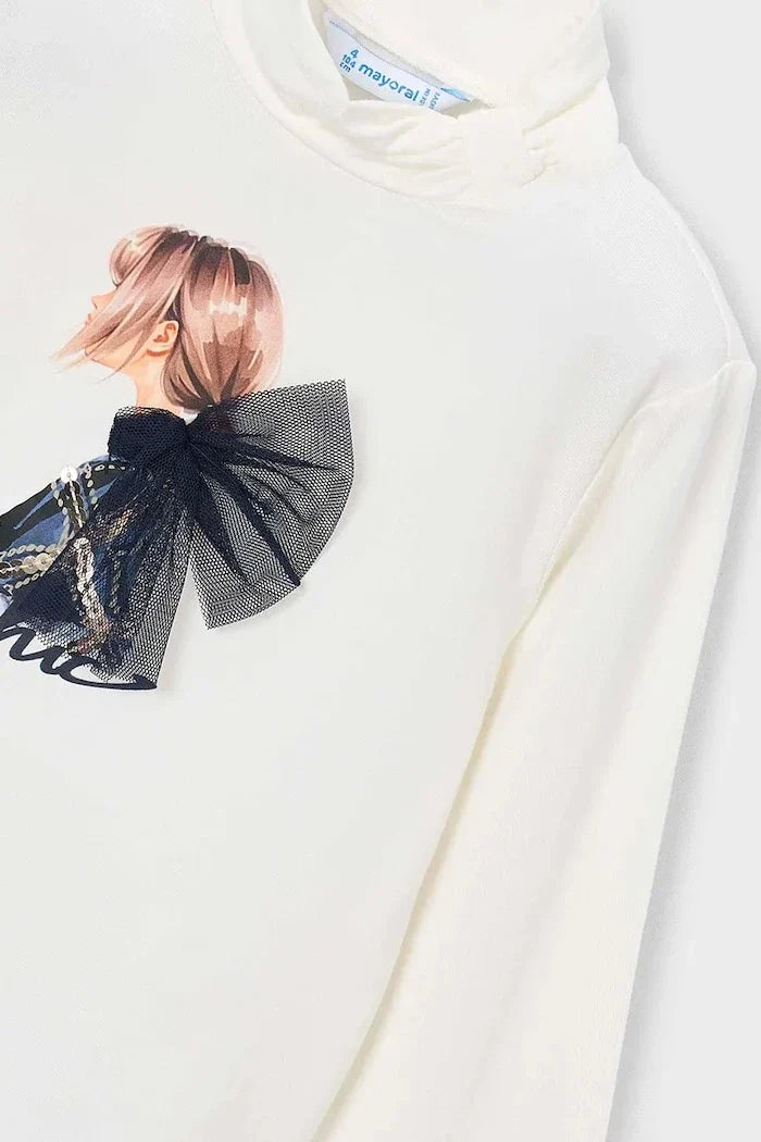Blusa Mayoral de manga larga viscosa para niños