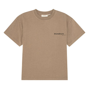brunobruno nation - Nanna Nouilles Camiseta de Algodón Orgánico | Marrón