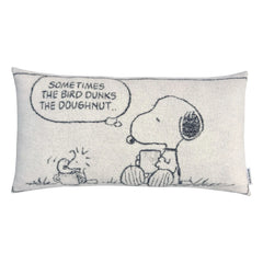 Maison Deux - Funda de almohada de cómic Peanuts | Negro