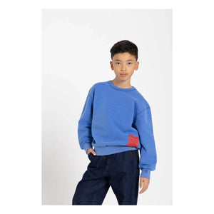 Finger in the nose - Sudadera de algodón orgánico Blow | Azul real