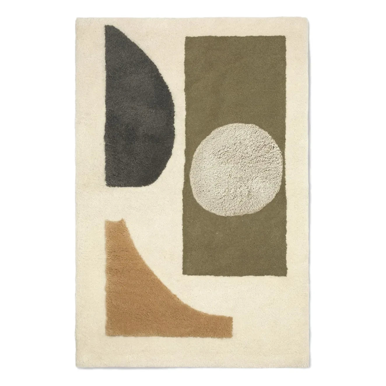 Ferm Living Kids - Alfombra Block | Oliva