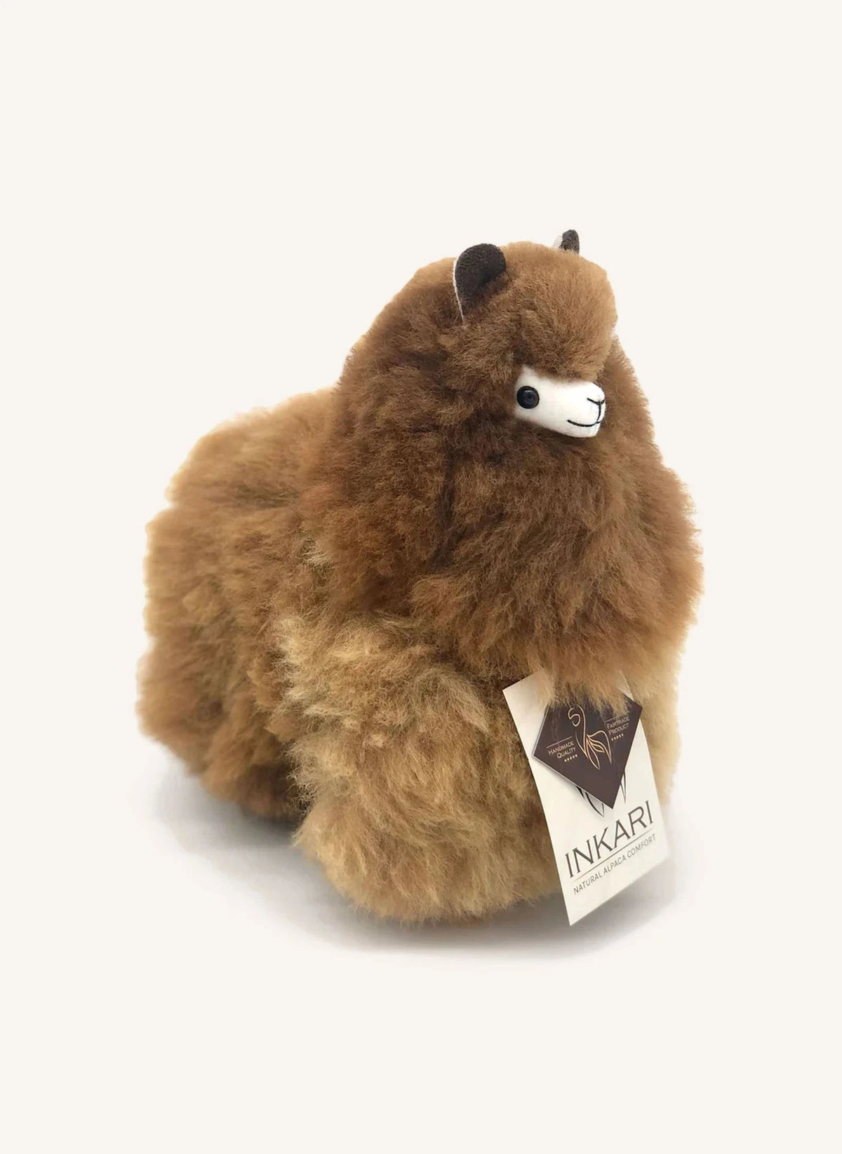 Inkari - Juguete de Llama de Lana de Alpaca | Caramelo
