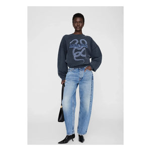Anine Bing - Sudadera Harvey Snake | Negro