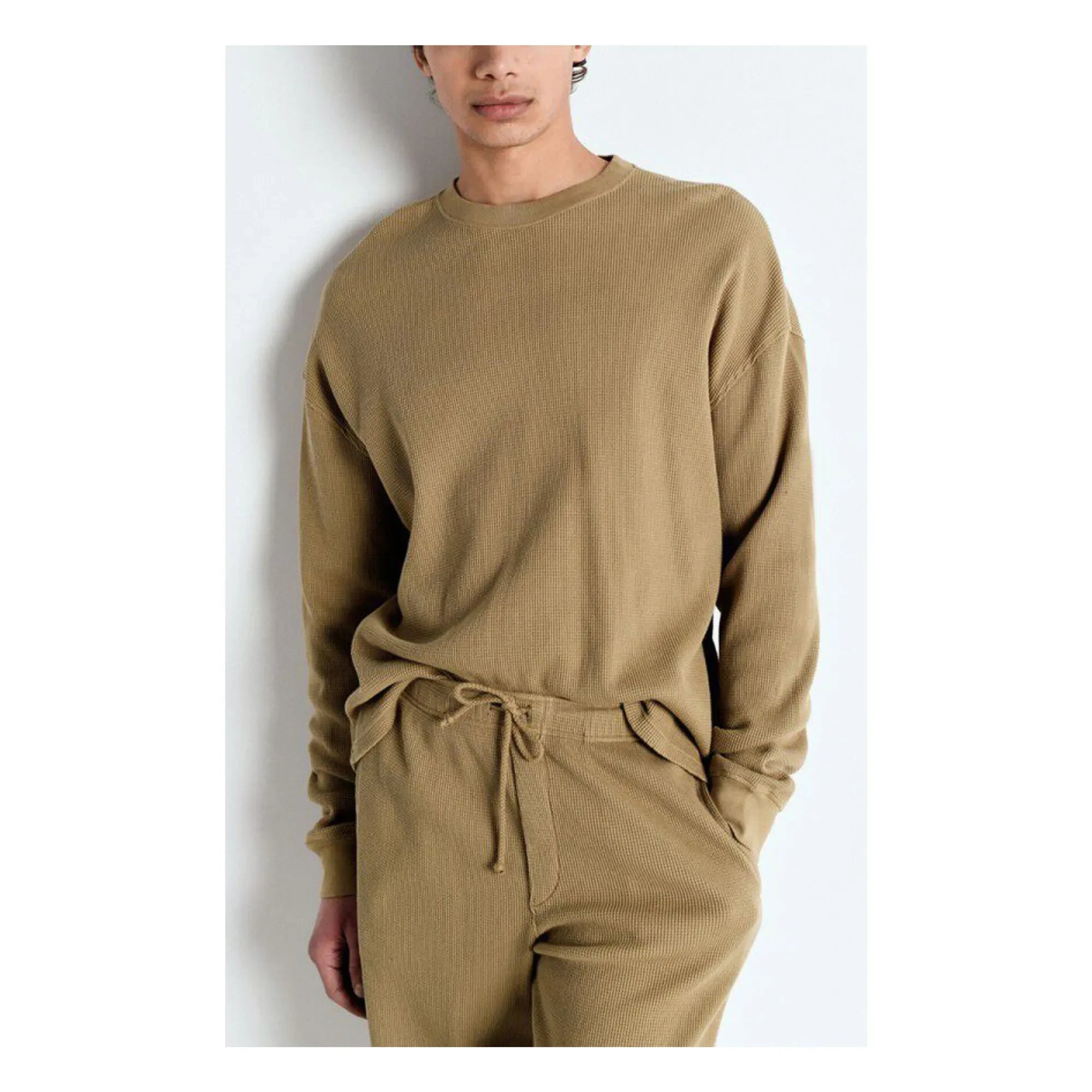 American Vintage - Sudadera Ryvy de algodón orgánico | Beige
