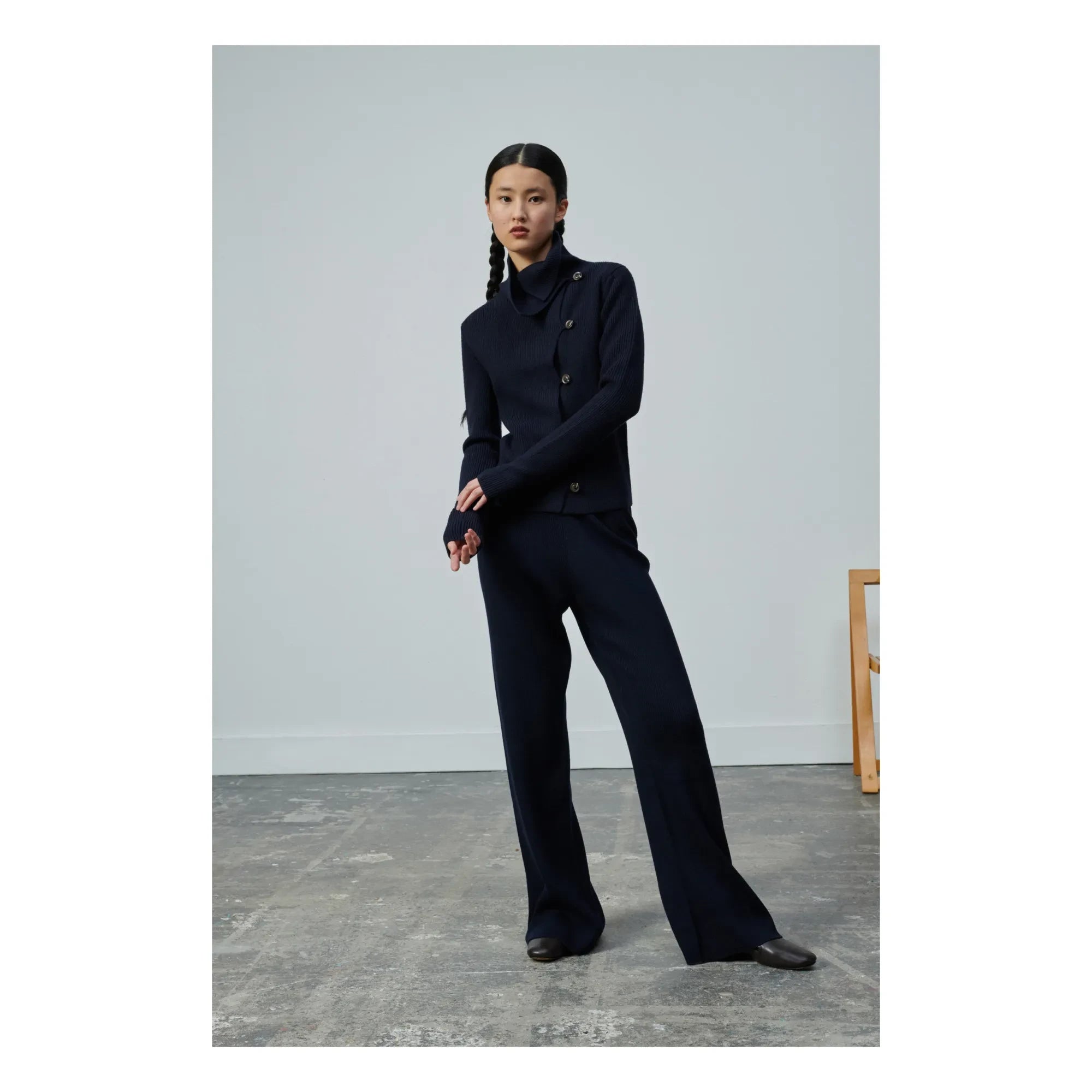 Soeur - Pantalón de lana Victoria | Azul marino