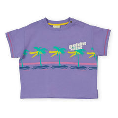 Goldie + Ace - Camiseta Oversize Palm | Morado