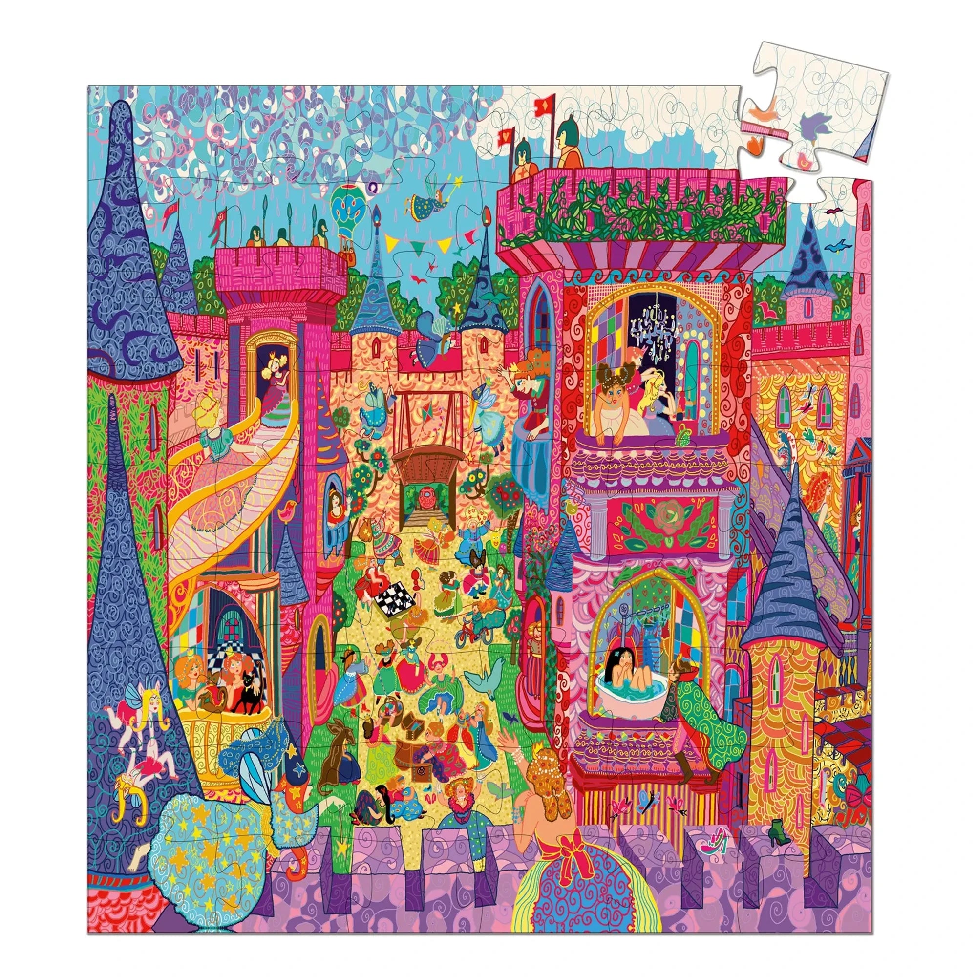 Djeco - Puzzle Castillo de Hadas - 54 Piezas