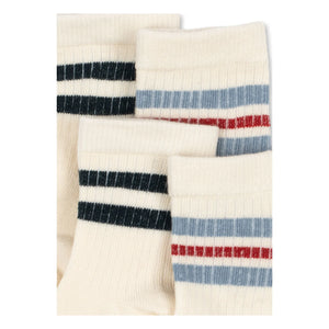 Konges Sløjd - Set de 2 pares de calcetines de rayas | Crudo