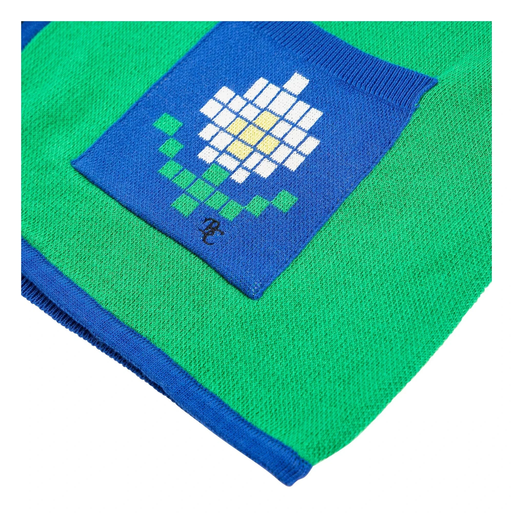 Bobo Choses - Cárdigan de algodón orgánico Pixel Daisy | Verde
