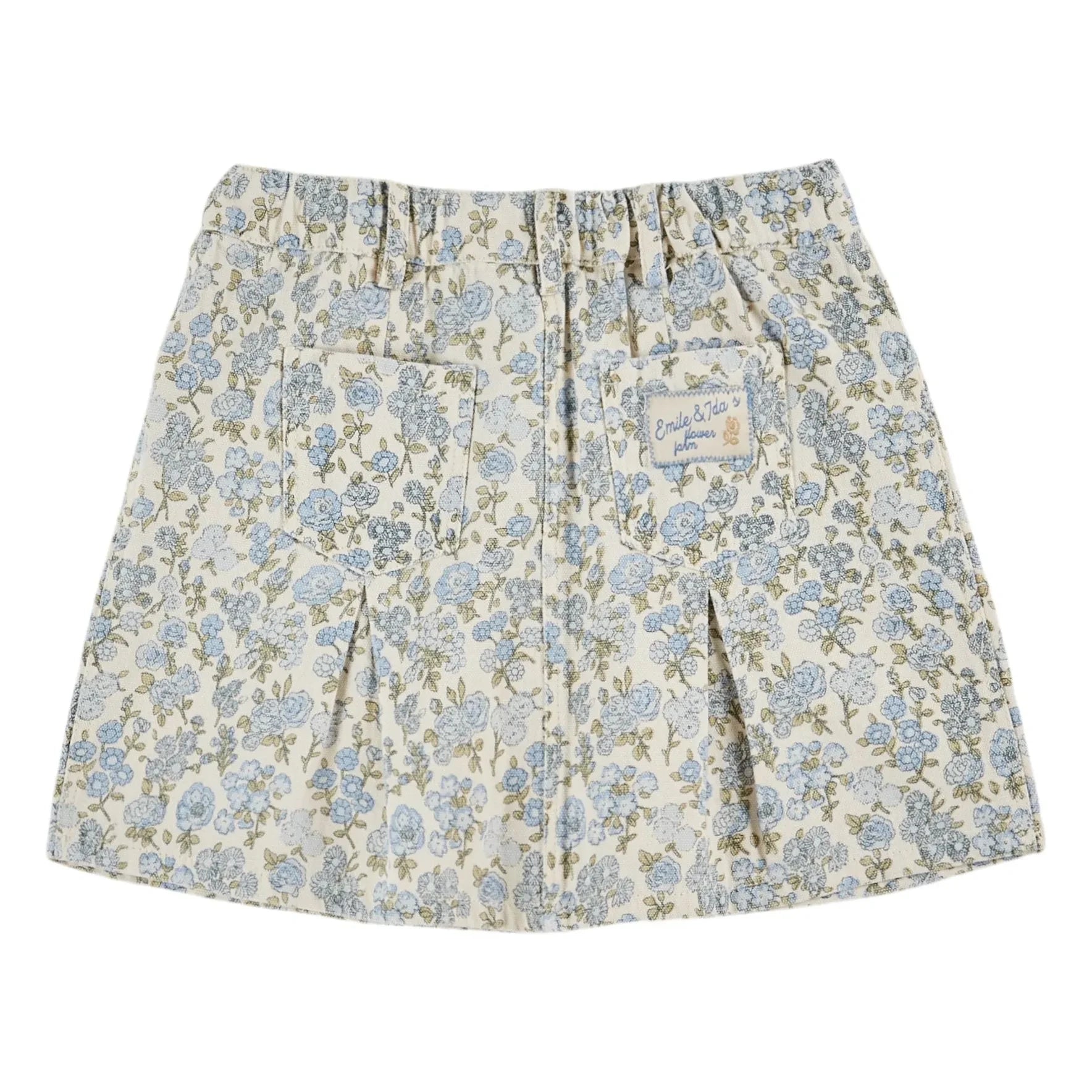 Emile et Ida - Falda floreada | Crema
