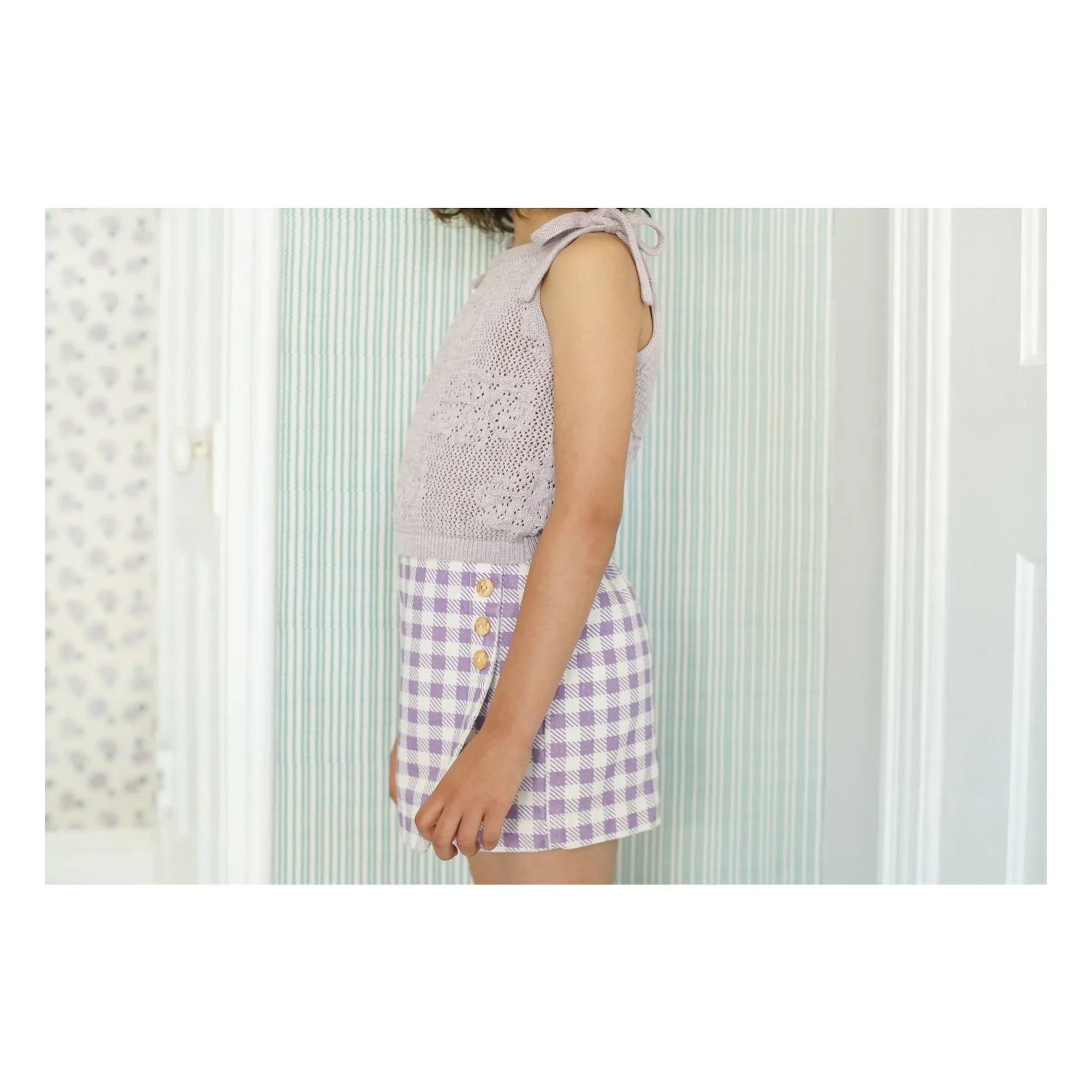 Soor Ploom - Camiseta sin mangas de algodón orgánico June Fleurs | Lila