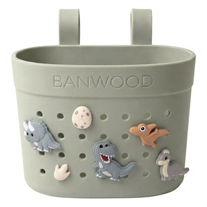 Banwood - Pin & Ride özelleştirilebilir bisiklet sepeti/çekçek | Zeytin
