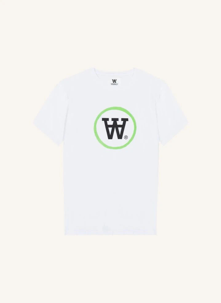 Wood Wood - Camiseta de Logo de Algodón Orgánico Ace - Colección Adultos | Verde