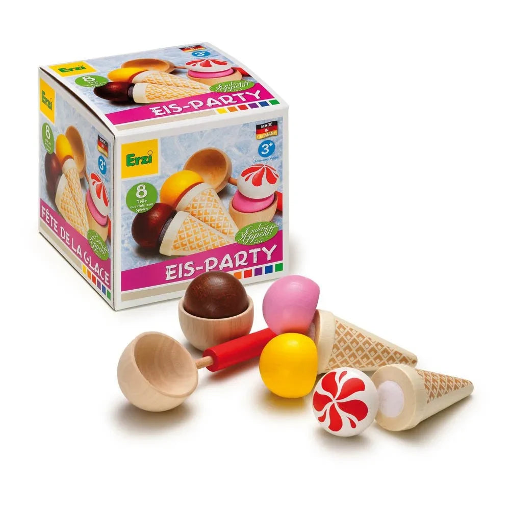 Erzi - Helados de Juguete - 8 Piezas