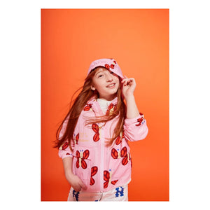 Wynken - Chaqueta impermeable con mariposas | Rosa