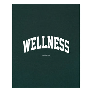 Sporty & Rich - Camiseta Wellness Ivy Algodón reciclado | Verde oscuro