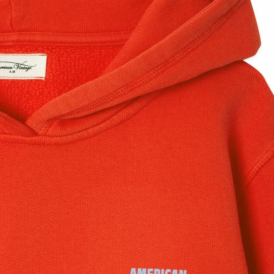 American Vintage - Izubird Kapüşonlu Sweatshirt | Kırmızı