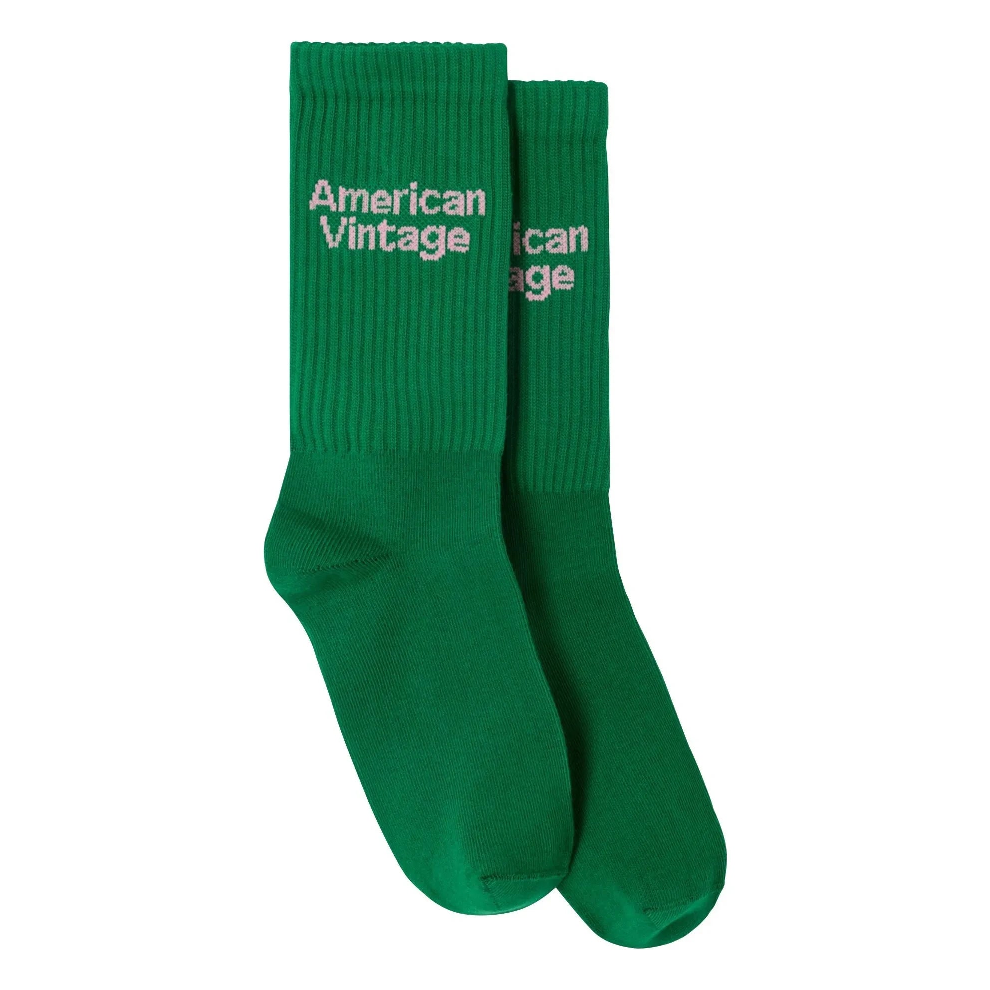 American Vintage - Calcetines de Algodón Clypsun | Verde