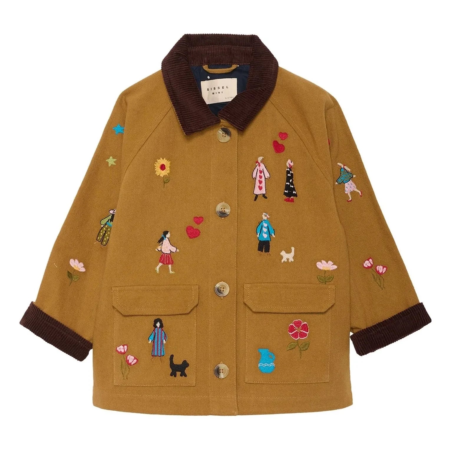SISSEL EDELBO - Chaqueta de algodón orgánico Cara - Colección infantil | Camel