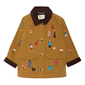 SISSEL EDELBO - Chaqueta de algodón orgánico Cara - Colección infantil | Camel