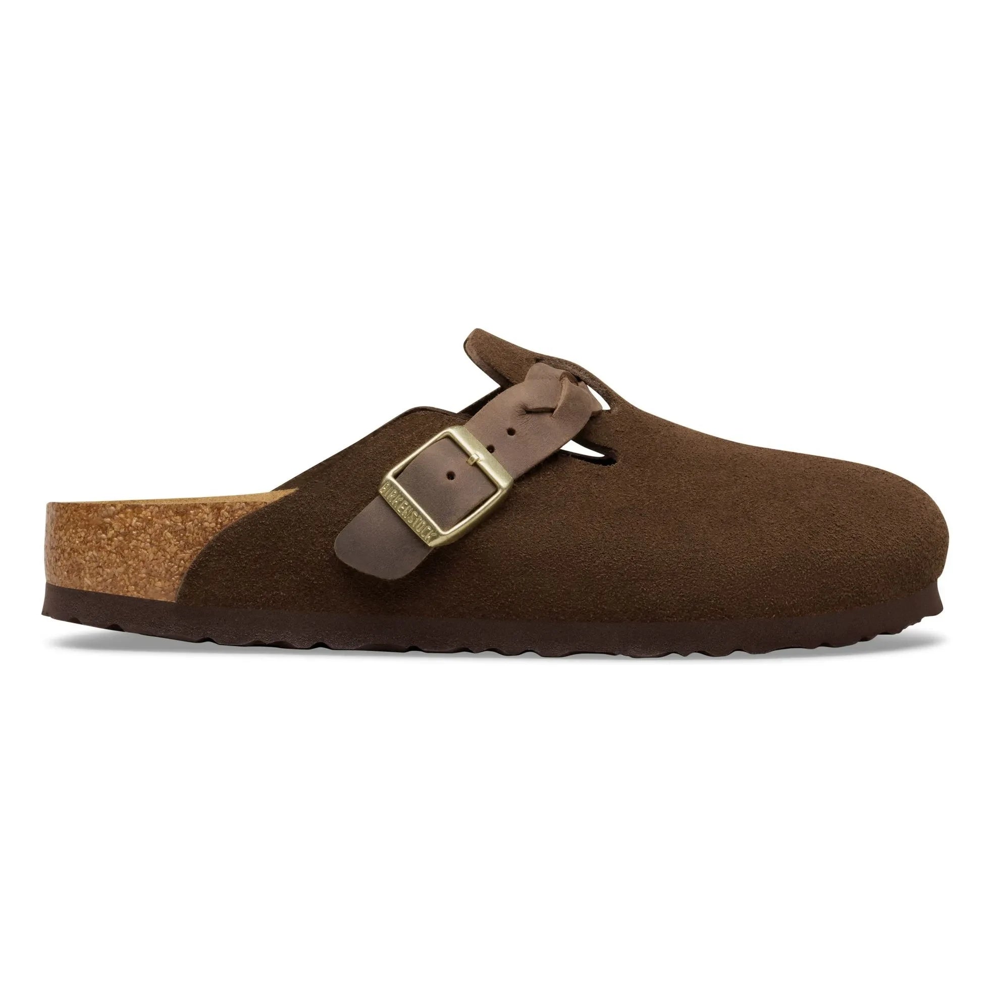 BIRKENSTOCK - Pantuflas trenzadas Boston Sweden | Marrón