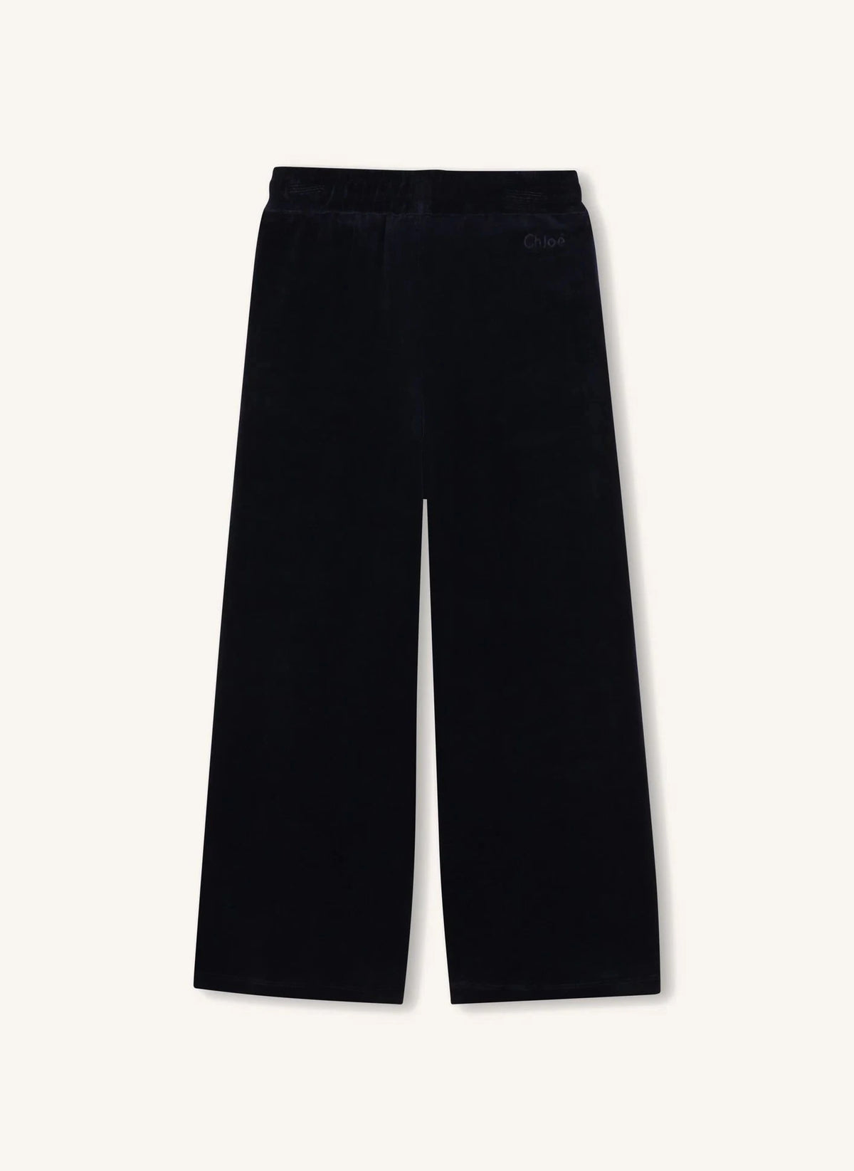 Chloé - Pantalón de terciopelo de algodón orgánico | Azul oscuro