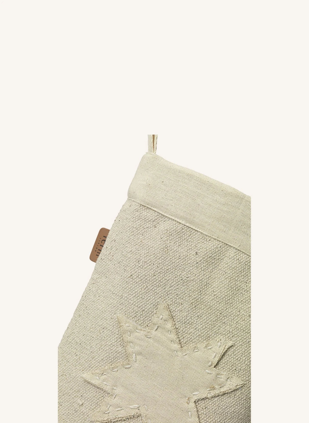 Ferm Living - Calcetín navideño de algodón orgánico | Beige