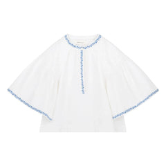 Skall Studio - Blusa Bonne de algodón | Blanco