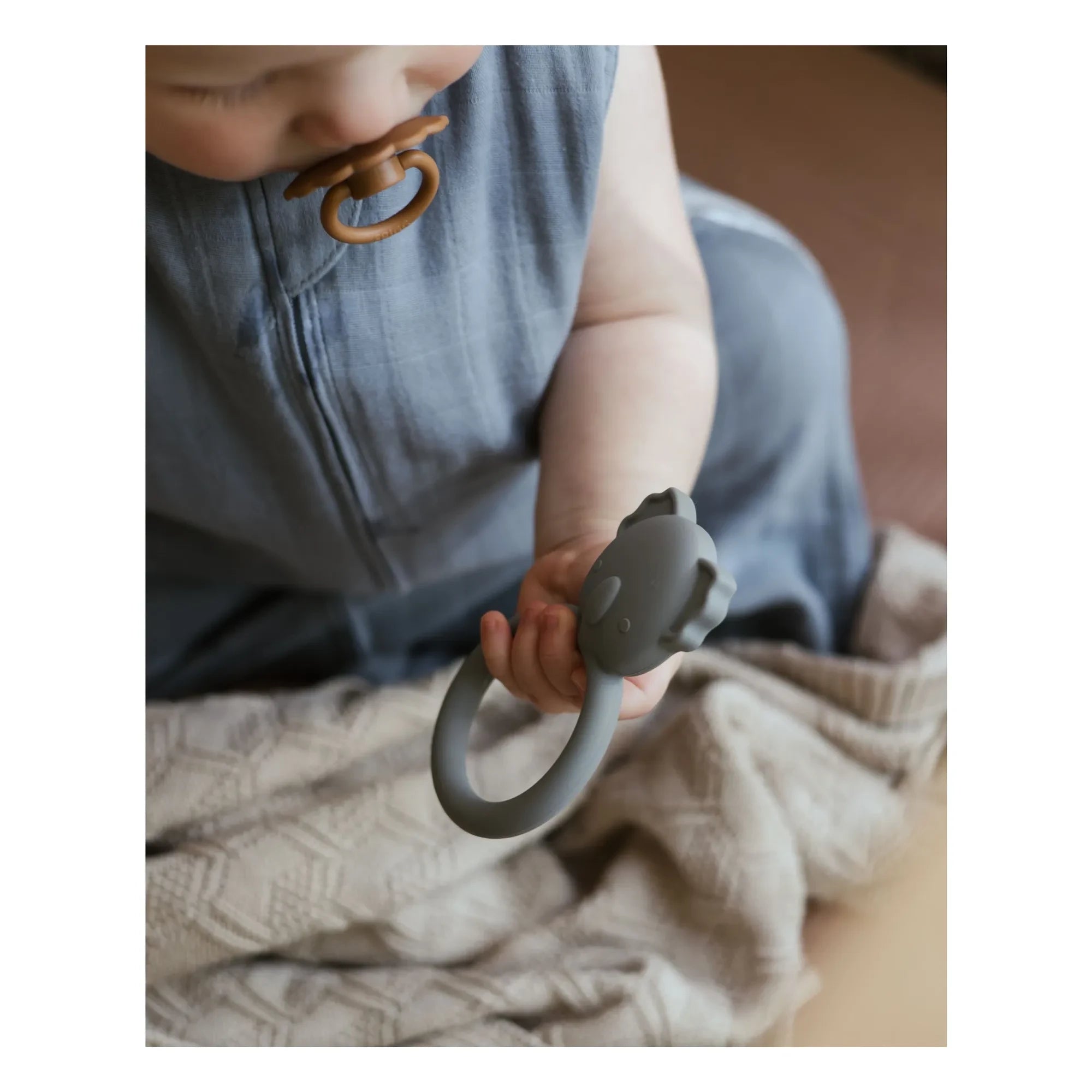 Mushie - Organik pamuktan hafif uyku tulumu | Mavi