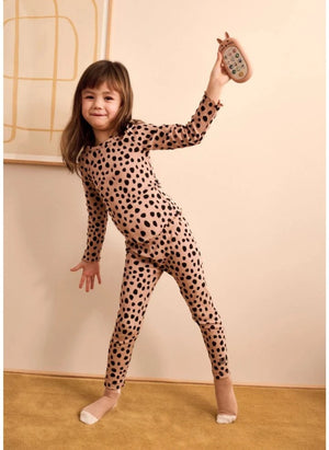 Liewood - Nieve Leopar Camiseta de Manga Larga de Algodón Orgánico | Rosa Claro
