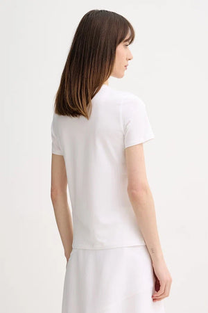 Camiseta básica de mujer MM by Max Mara de algodón y elastano MULINO