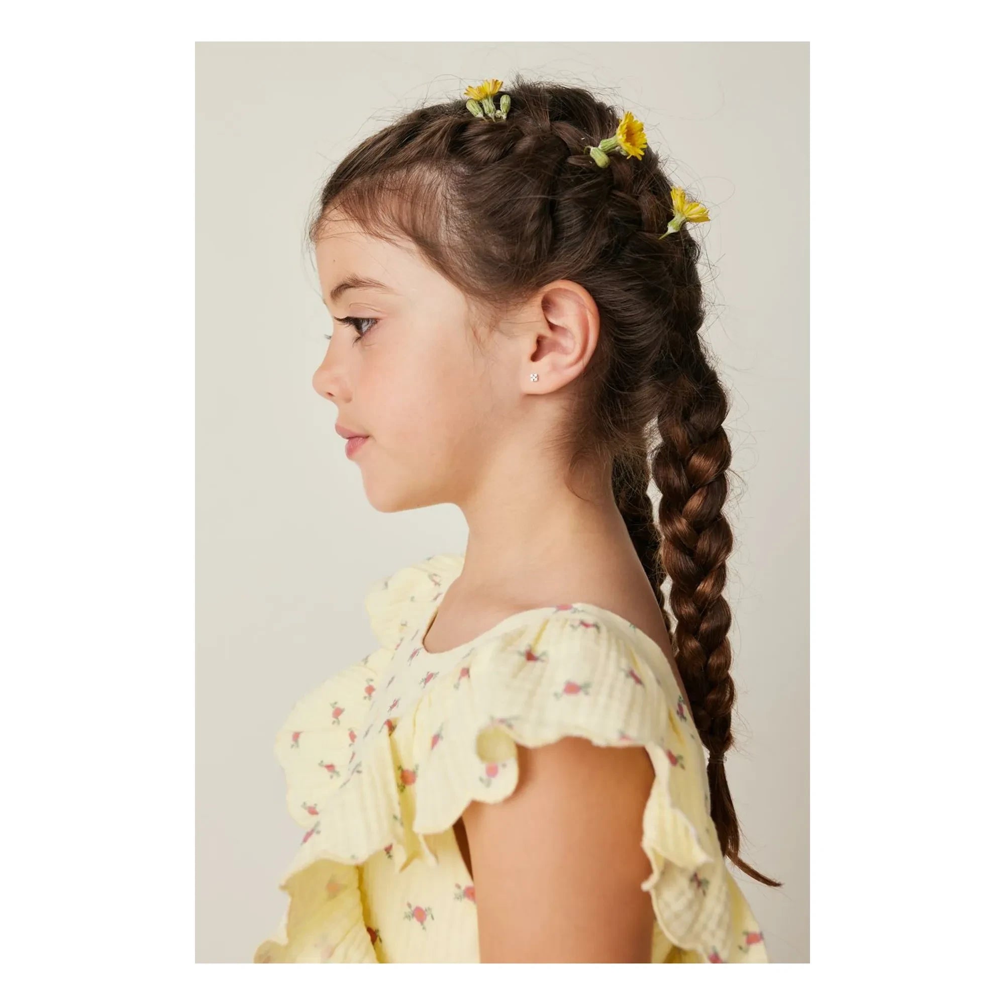 Tocoto Vintage - Vestido Fleurs Volants | Amarillo