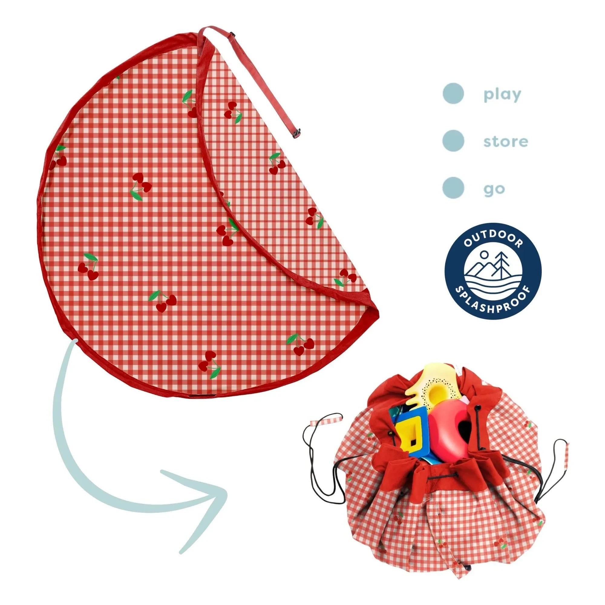Play and Go - Bolsa/Manta de Juego para Exteriores Noomad - Picnic | Rojo